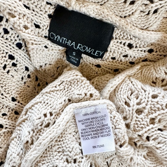 100% Cotton Off-white Cardigan - Picture 5 of 5